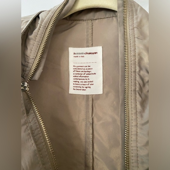 Y2k Hussein Chalayan Futuristic archival bag zip gray jacket asymmetrical - Picture 2 of 11